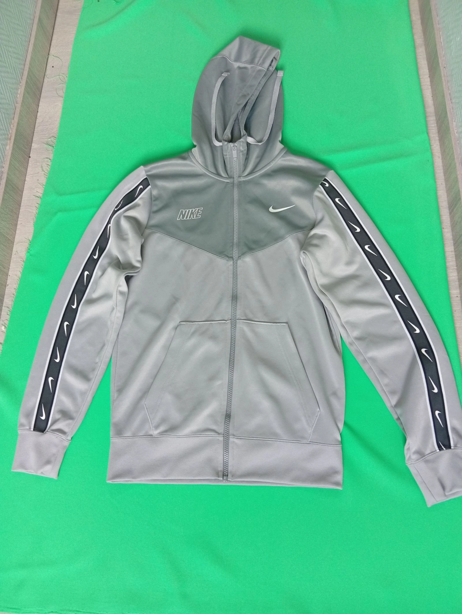 Veste à capuche zippée Nike Bi-matière Gris - Taille XS